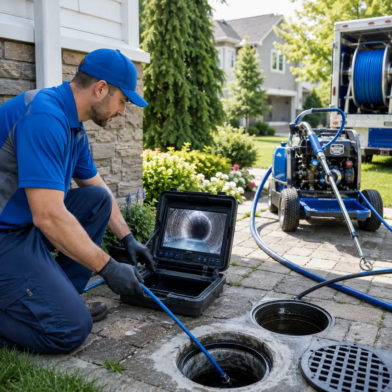 Outdoor drain cleaning professionals serving New Douglas, IL